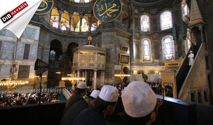 Diyanet İşleri Başkanı Erbaş, Ayasofya Camii’nde hutbe irad etti